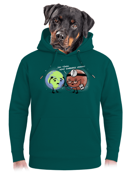 Diagnózis unisex prémium pulóver Emerald Green