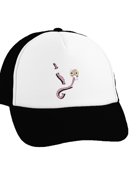 Féreg teherautós sapka Black cap