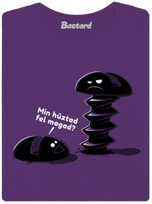 Felhúzva prémium női póló Purple