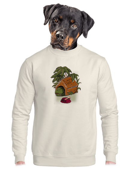 Óvakodj a kutyától unisex crewneck Off White