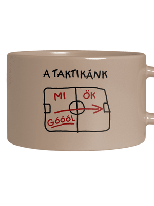 A taktikánk macaron bögre Brown Macaron