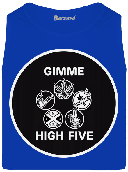 Gimme high five férfi trikó Royal Blue