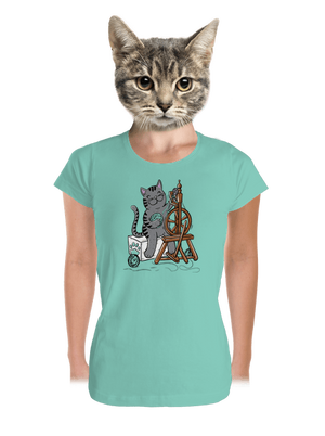 Dorombol a macska prémium női póló Mint Mal