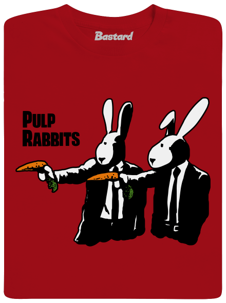 Pulp Rabbits férfi hosszú ujjú póló Red