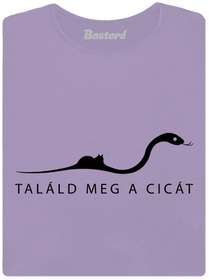 Találd meg a cicát női póló elasztikus alsó szegéllyel Lavender