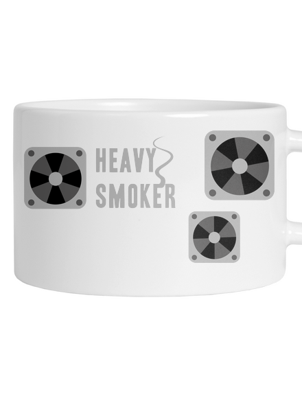 Heavy smoker macaron bögre White