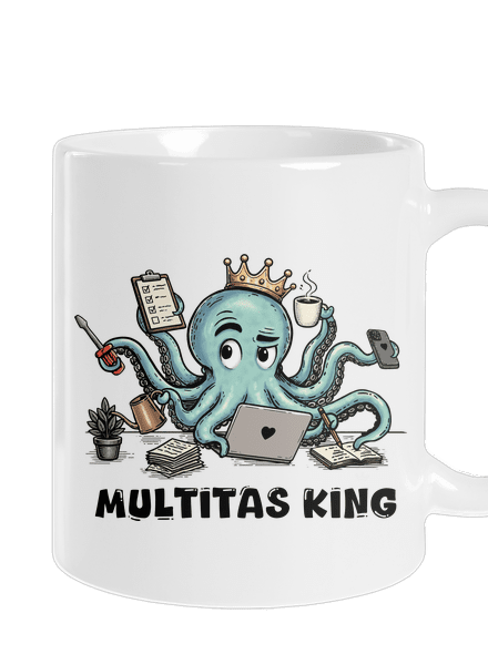 Multitas king hagyományos bögre White