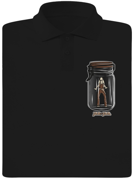 Jar in jar férfi pólóingek Black