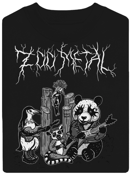 ZOO metal unisex crewneck Black