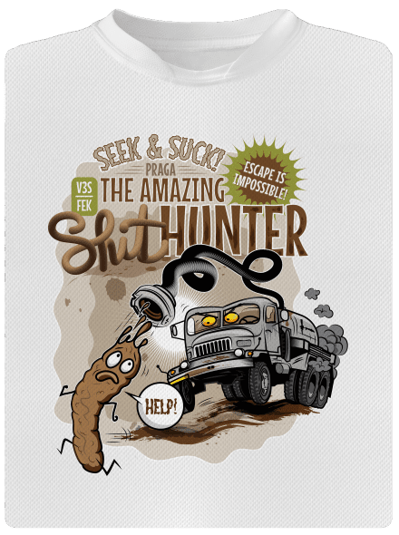 Shithunter gyerek sport póló White