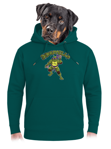 Donutello unisex prémium pulóver Emerald Green
