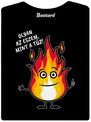 Olyan az eszem, mint a tűz! prémium női póló Black
