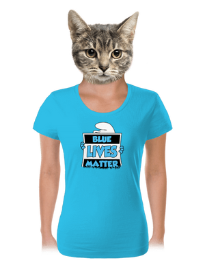 Blue lives matter női póló Blue Atol
