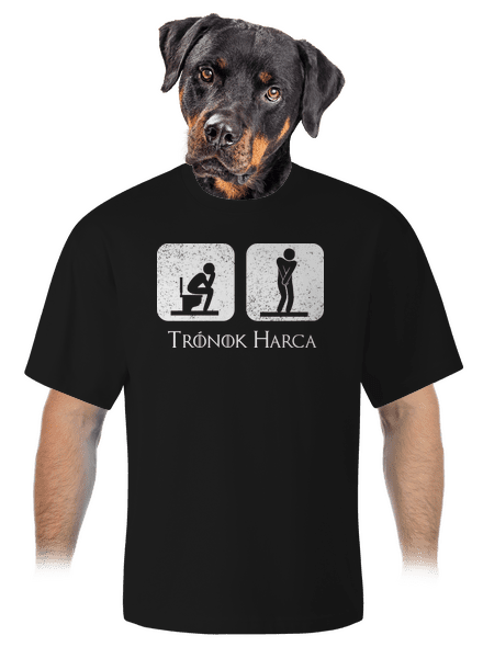Trónok Harca unisex túlméretezett póló Black