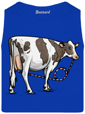 Cow drink férfi trikó Royal Blue