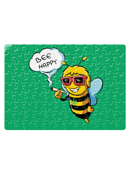Bee happy kirakós White