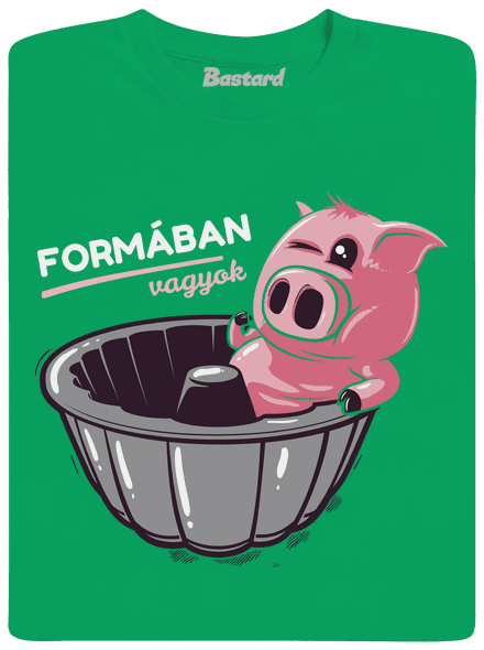 Formában gyerek póló Kelly Green