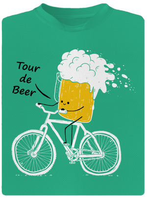 Tour de beer férfi sportpóló Mint Mal