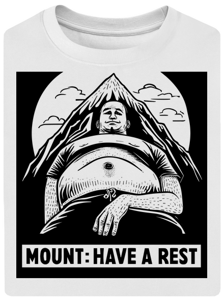Mount have a rest unisex túlméretezett póló White