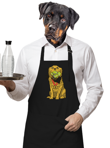 Arany retriever kötény Black