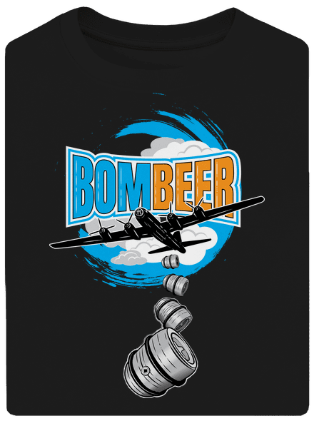 BomBeer unisex túlméretezett póló Black
