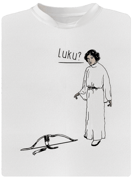 Luke és Leia gyerek sport póló White