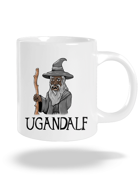 Ugandalf nagy bögre White