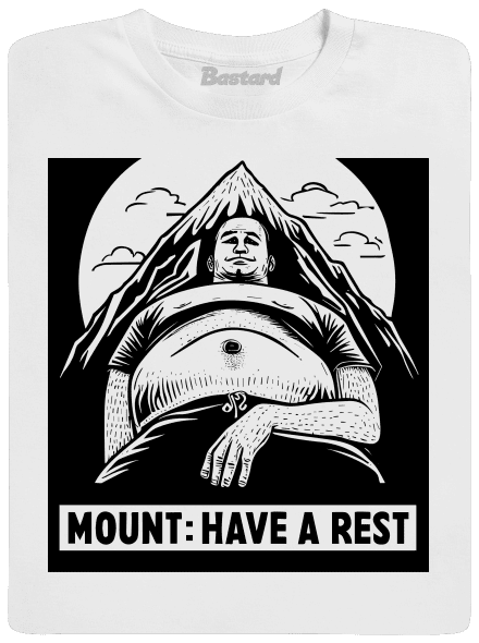 Mount have a rest férfi hosszú ujjú póló White