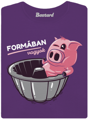 Formában prémium női póló Purple