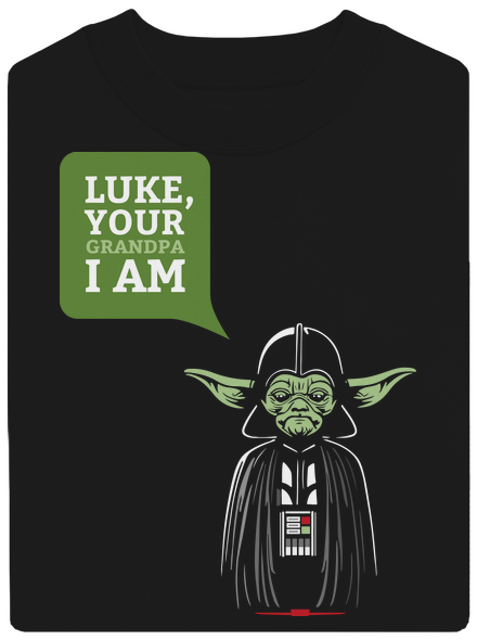 Mr. Yoda: Your grandpa I am unisex crewneck Black