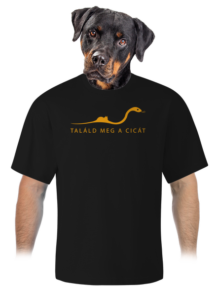 Találd meg a cicát unisex túlméretezett póló Black