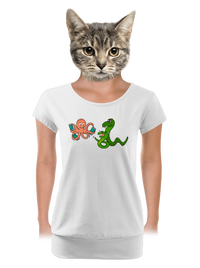 női póló elasztikus alsó szegéllyel