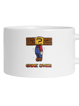 Game over macaron bögre White