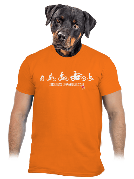 Bikers evolution férfi póló Orange