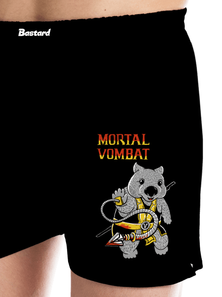 Mortal Vombat férfi alsó nadrág Black