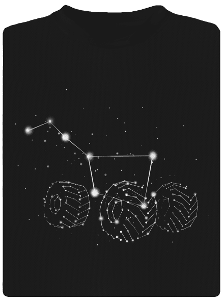 Göncölszekér gyerek sport póló Black