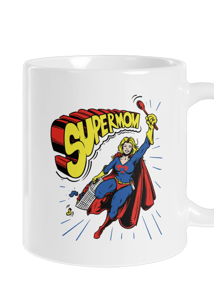 Supermom hagyományos bögre White