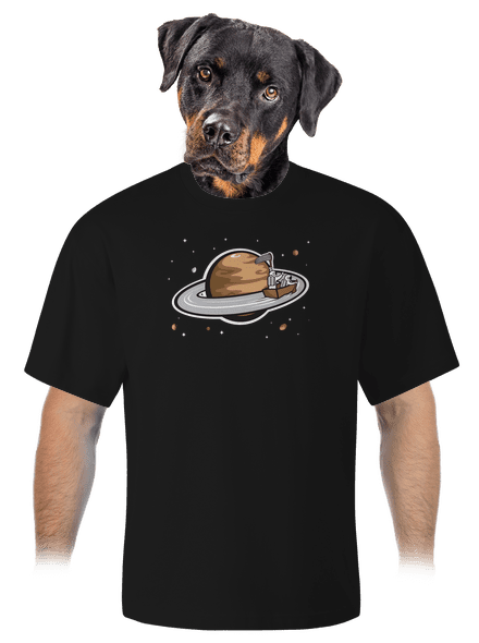 Moon capturing unisex túlméretezett póló Black