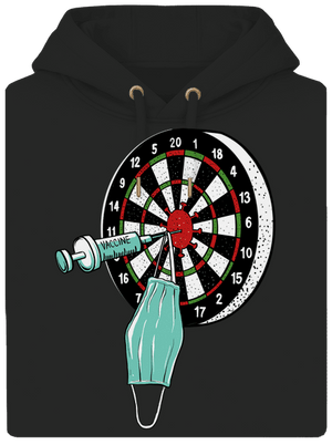 Közbelépés unisex prémium pulóver Dark Black