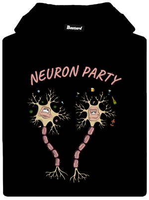 Neuron party női kenguruzsebes pulóver Black