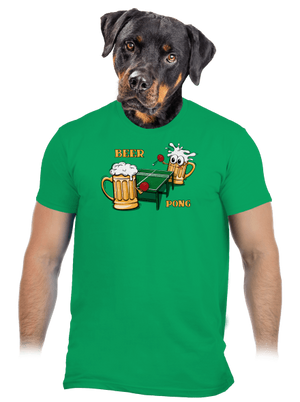 Beer pong férfi póló Kelly Green