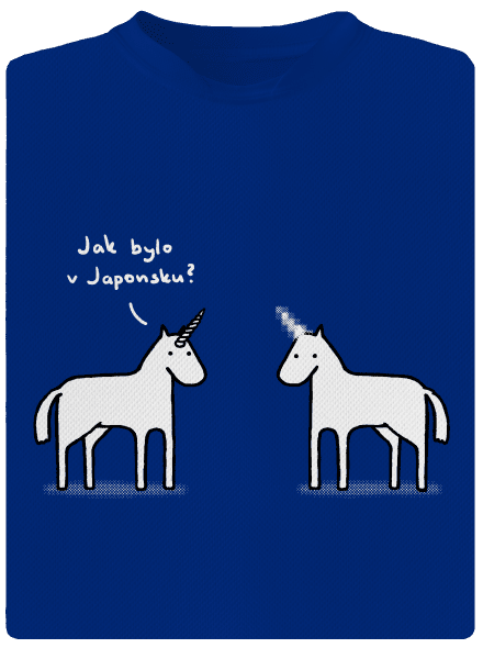 Pornókürt férfi sportpóló Royal Blue Mal