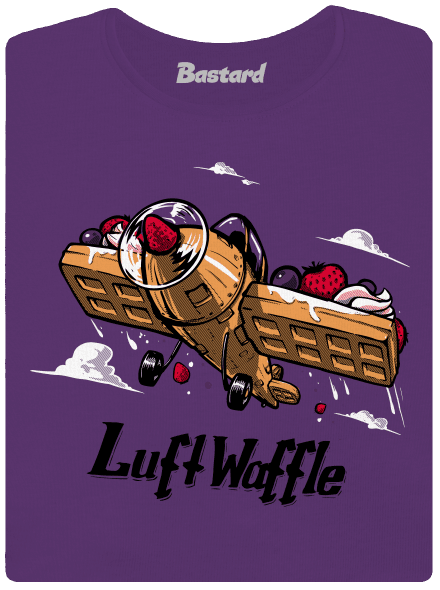 Luftwaffle prémium női póló Purple