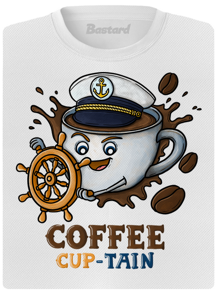 Coffee Cup-tain női sportpóló White