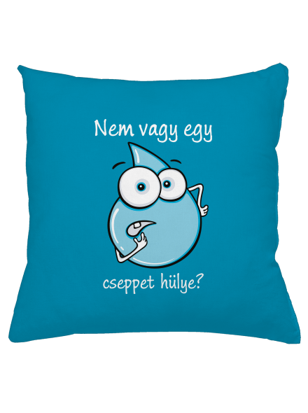 Nem vagy egy cseppet hülye? párna Blue Turquoise