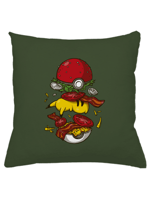 Pokémon burger párna Olive Green