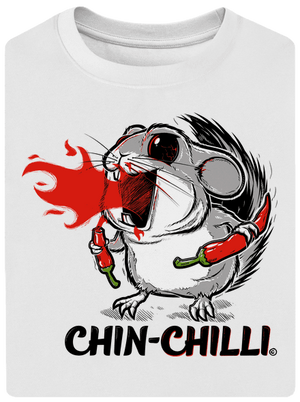 Chinchilli unisex túlméretezett póló White