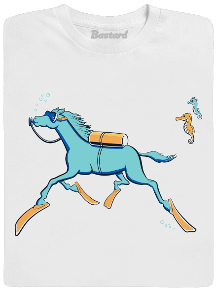Csikóhal férfi hosszú ujjú póló White
