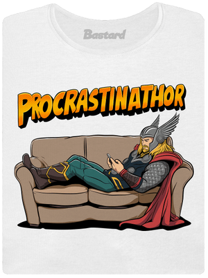 Procrastinathor prémium női póló White
