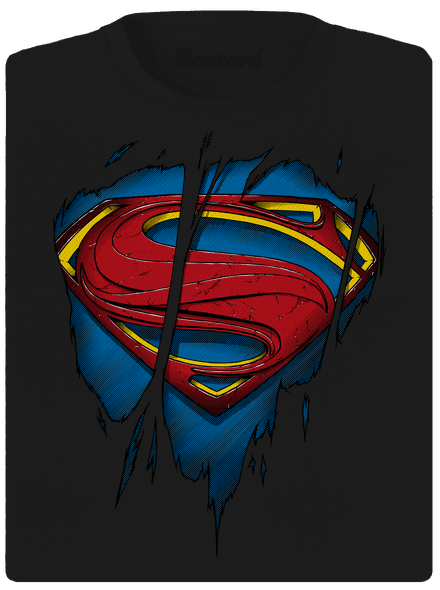 Superman Inside női sportpóló Black